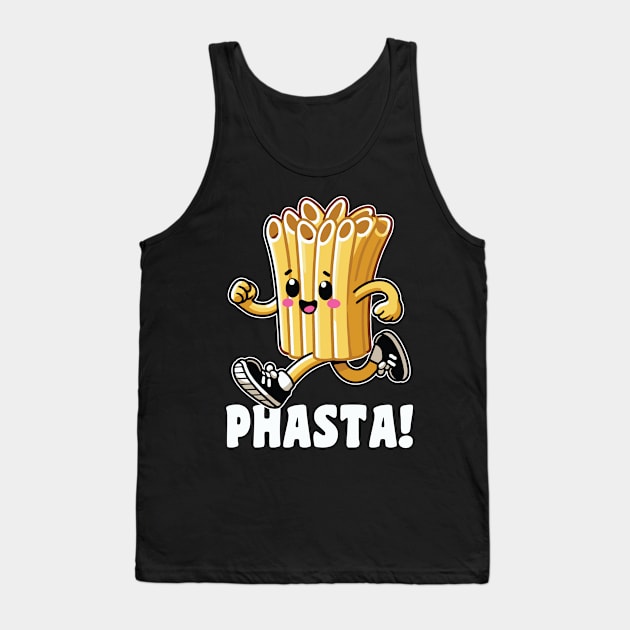 Phasta Funny Pasta Running At The Gym Tank Top by valiantbrotha